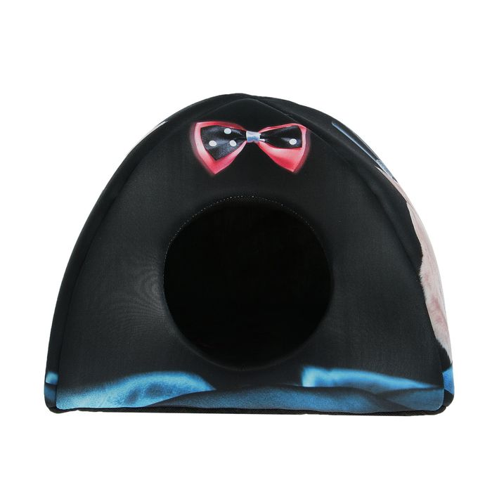 Домик-вигвам "Кот с бабочкой", 40 х 40 х 39 см