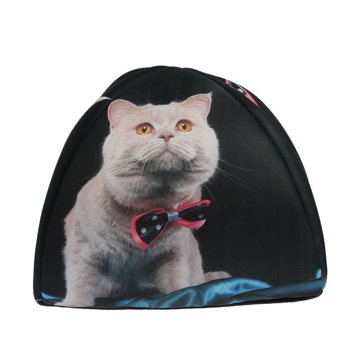 Домик-вигвам "Кот с бабочкой", 40 х 40 х 39 см