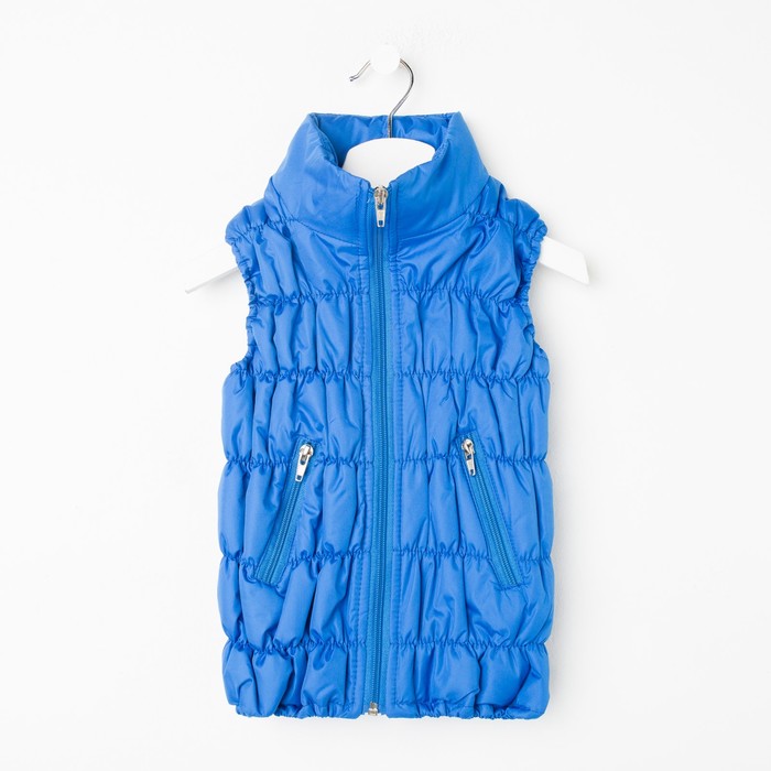 Жилет для девочки "Резинка", рост 110 см, цвет синий
