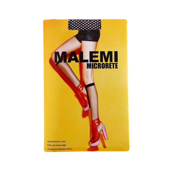 Гольфы женские Malemi Microrete, сетка, цвет nero (чёрный)