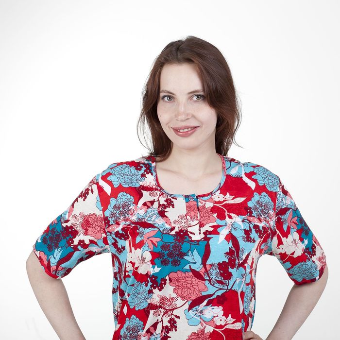 Туника женская, цвет красный, размер 48 (арт. PK603/02-08)