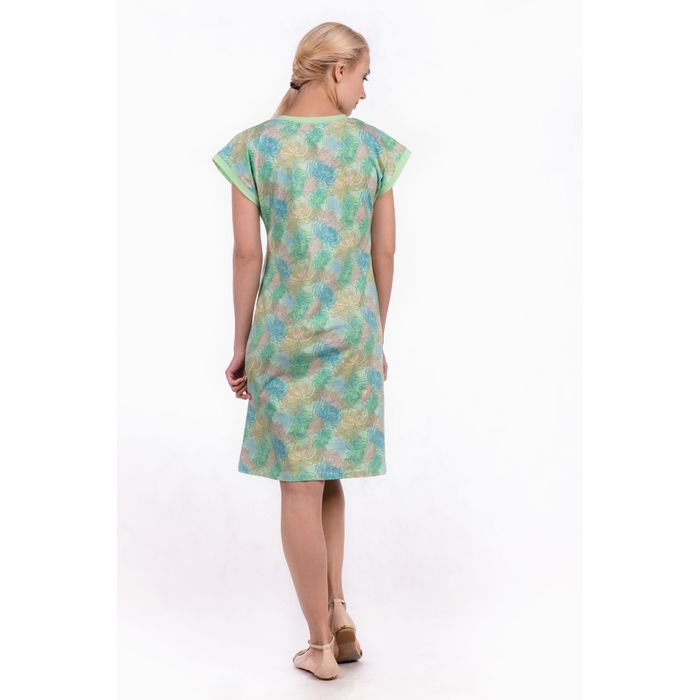 Сорочка женская "Хризантемы", цвет салатовый, размер 48 (арт. ML2537/01)