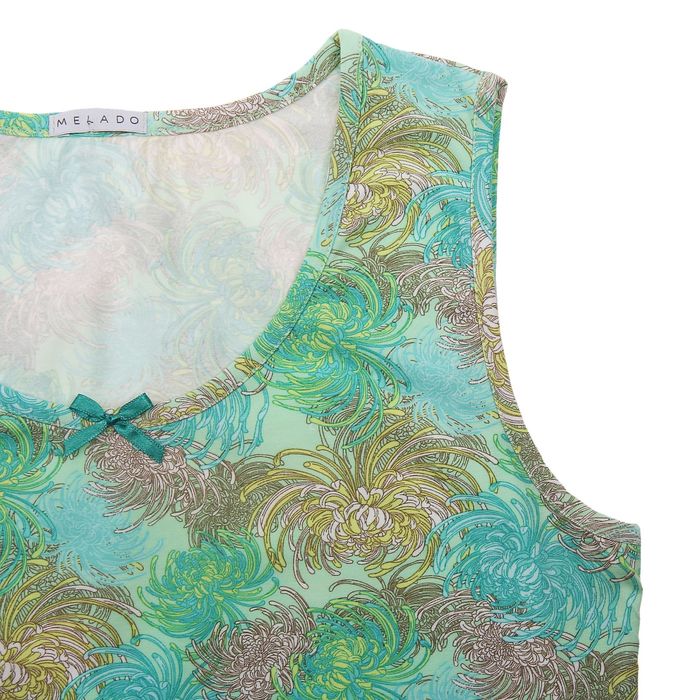 Сорочка женская "Хризантемы", цвет салатовый, размер 48 (арт. ML2538/01)