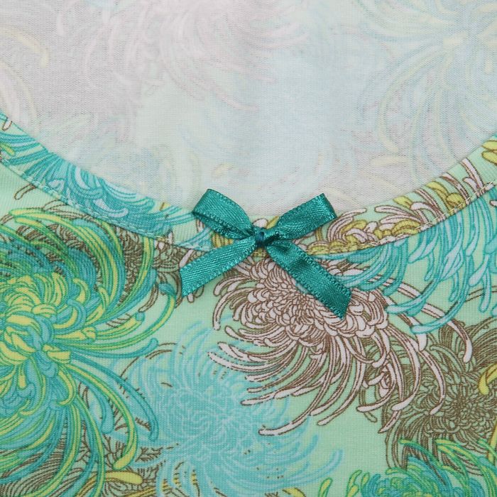 Сорочка женская "Хризантемы", цвет салатовый, размер 48 (арт. ML2538/01)