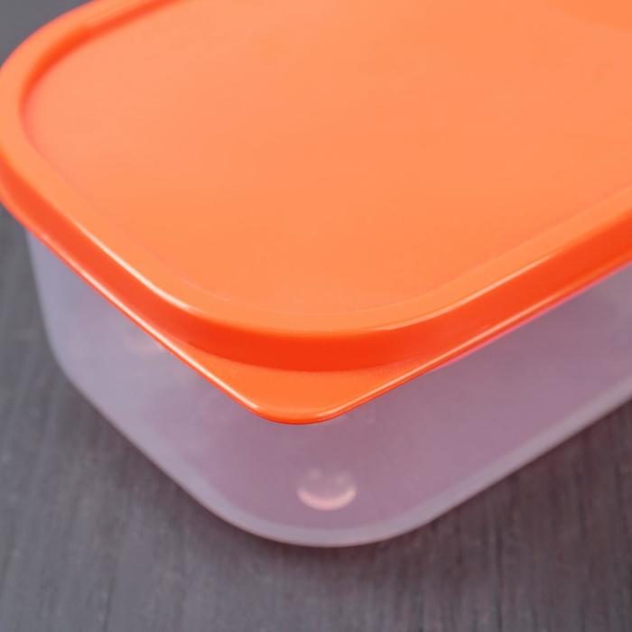 Контейнер пищевой 500 мл, цвет оранжевый
