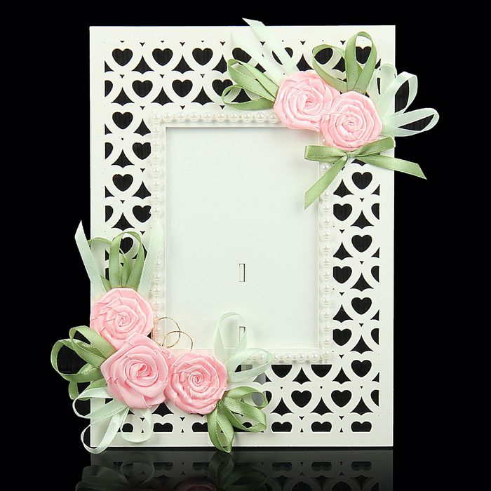 Фоторамка "Сердечная" с розами, для фото 9х13 см