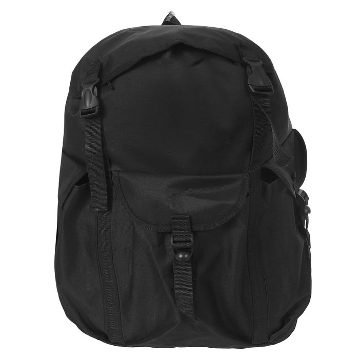 Рюкзак молодёжный на молнии, 1 отдел, 4 наружных кармана, чёрный