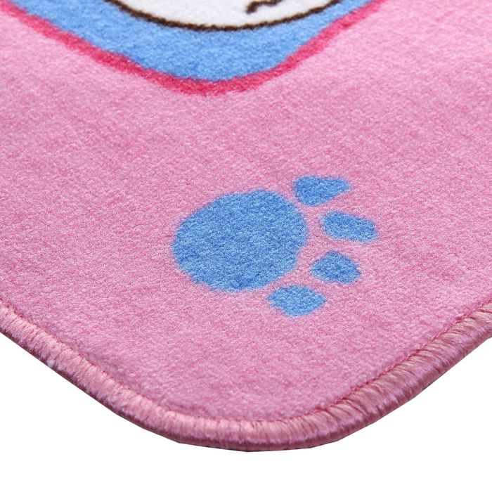 Ковер велюровый Дракоша, размер 100х150 см, цвет сиреневый, полиамид