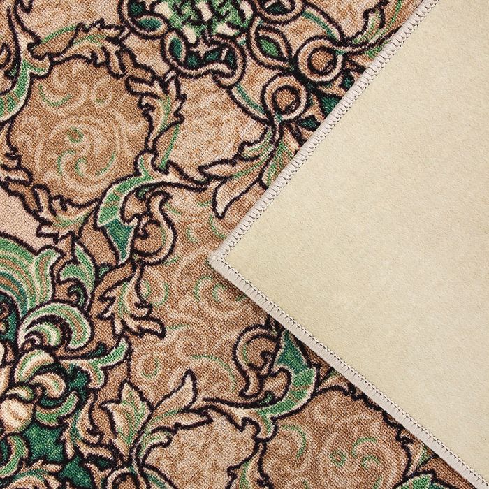 Палас Орхидея, размер 200х250 см, цвет зелёный, войлок 195 г/м