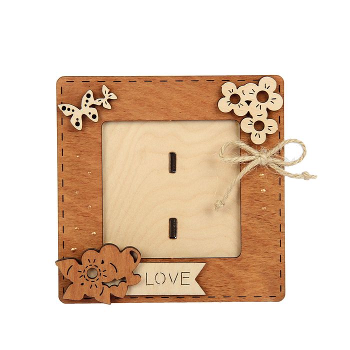 Фоторамка Love, для фото 8х8 см