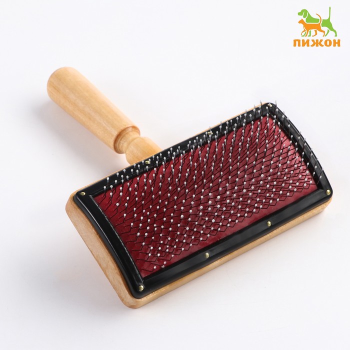 Щетка деревянная "Премиум" с каплями, рабочая поверхность 120*60 мм