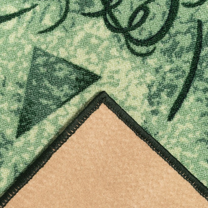Ковер Карамель, размер 150х200 см, цвет зелёный, войлок 195 г/м