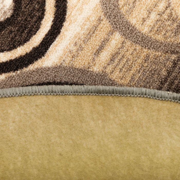 Ковер овальный Сфера, размер 200х300 см, цвет бежевый, войлок 195 г/м