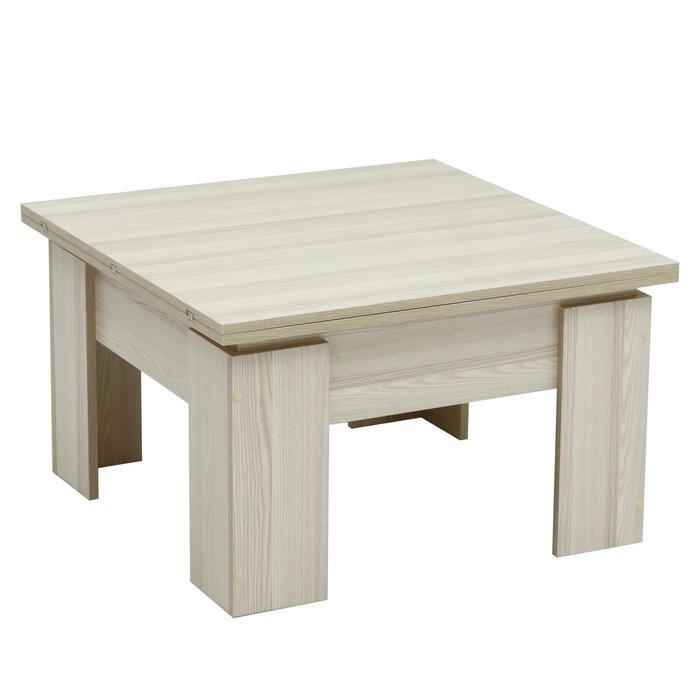 Стол-трансформер Бета 900х800х432 Ясень шимо светлый