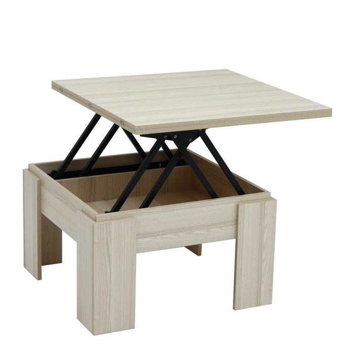 Стол-трансформер Бета 900х800х432 Ясень шимо светлый