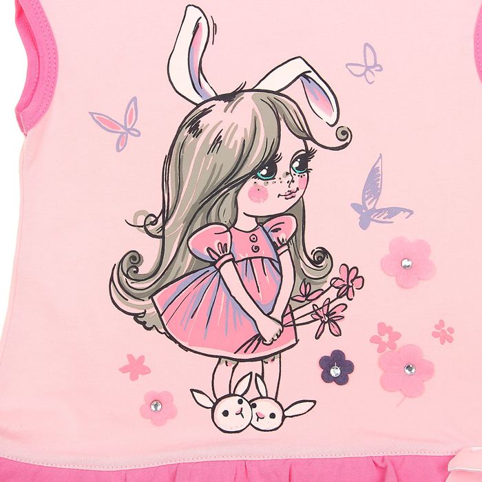 Платье для девочек, рост 98-104 см, возраст 3 года, цвет розовый