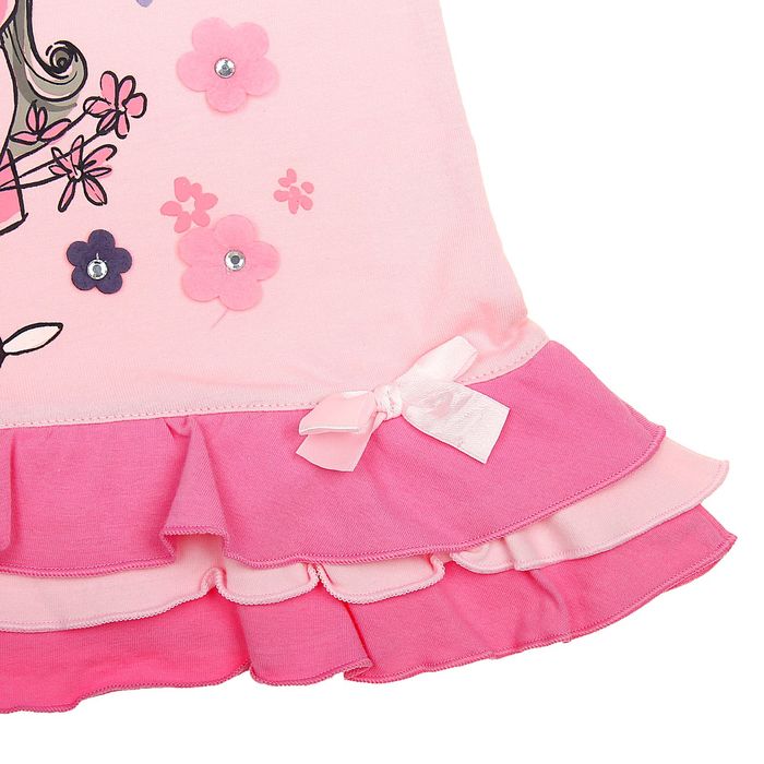 Платье для девочек, рост 98-104 см, возраст 3 года, цвет розовый