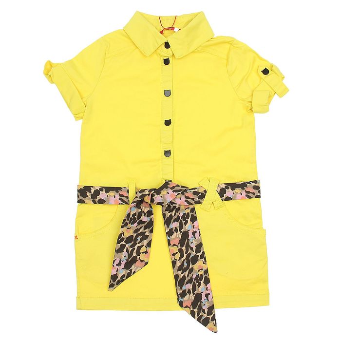 Платье для девочек, рост 98-104 см, возраст 3 года, цвет жёлтый