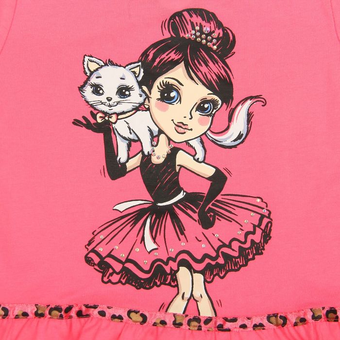 Джемпер для девочек, рост 86-92 см, возраст 1 год, цвет ярко-розовый