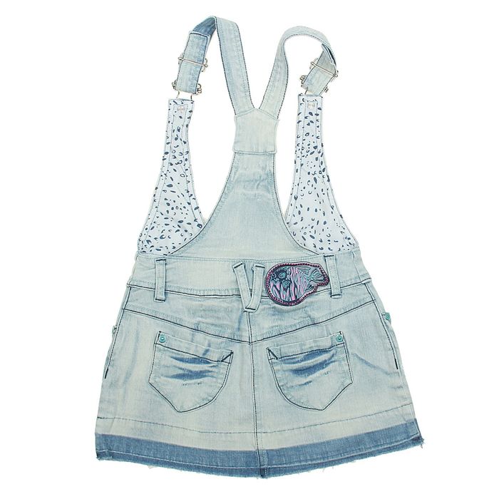 Сарафан для девочки, рост 146-152 см, цвет белый