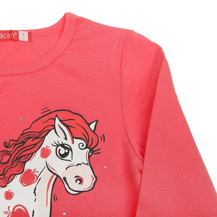 Джемпер для девочек, рост 86-92 см, возраст 1 год, цвет коралловый