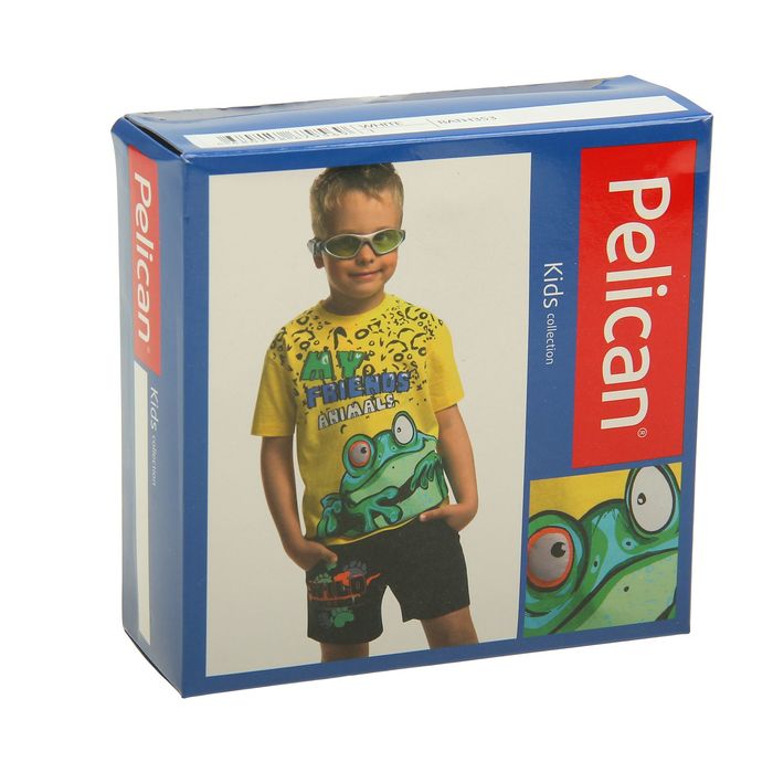 Комплект для мальчиков (футболка + шорты), рост 86-92 см, возраст 1 год, цвет белый