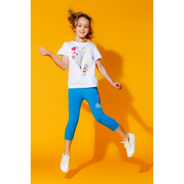 Брюки для девочек, рост 140-146 см, возраст 10 лет, цвет бирюзовый