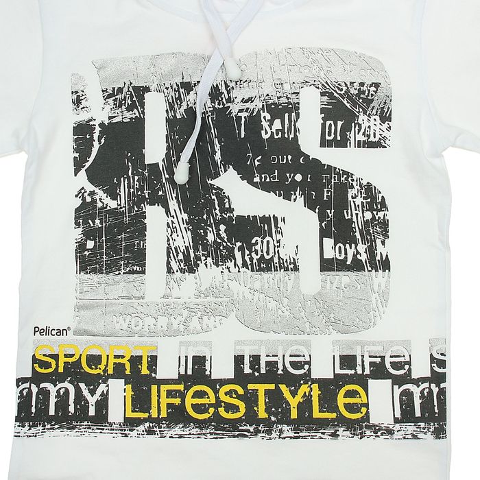 Джемпер для мальчиков, рост 122-128 см, возраст 7 лет, цвет белый