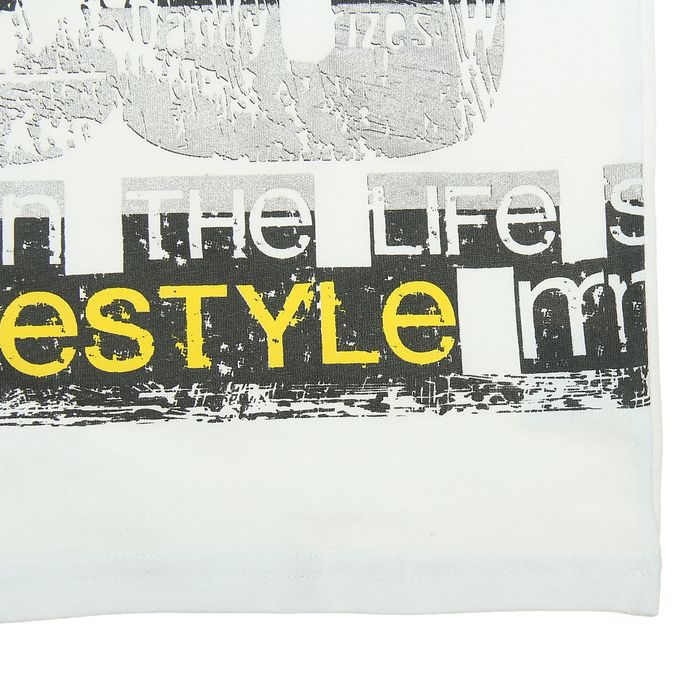 Джемпер для мальчиков, рост 122-128 см, возраст 7 лет, цвет белый