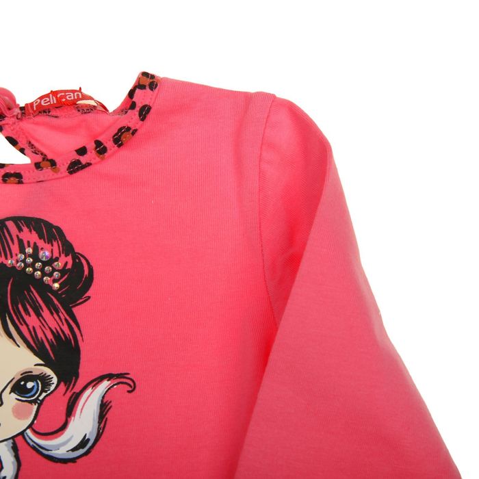 Джемпер для девочек, рост 92-98 см, возраст 2 года, цвет ярко-розовый