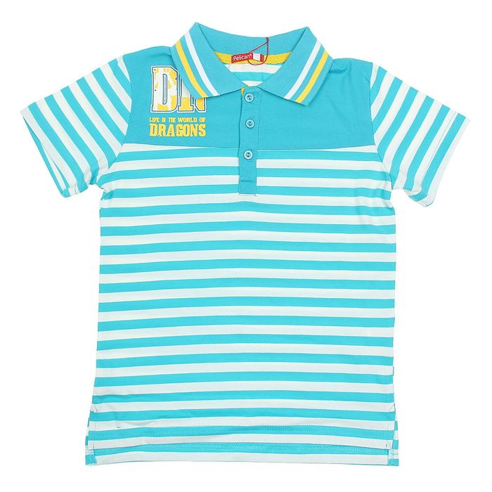 Футболка для мальчиков, рост 164 см, возраст 14 лет, цвет нежно-голубой