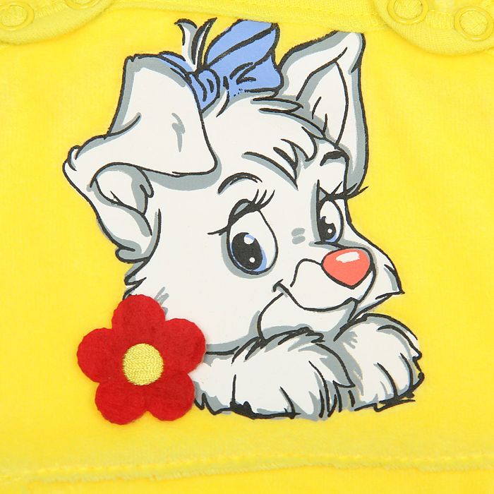 Комплект детский, возраст 6-9 мес., цвет жёлтый