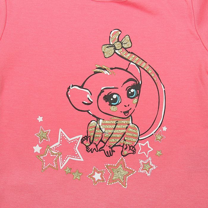 Комплект детский, возраст 6-9 мес., цвет розовый