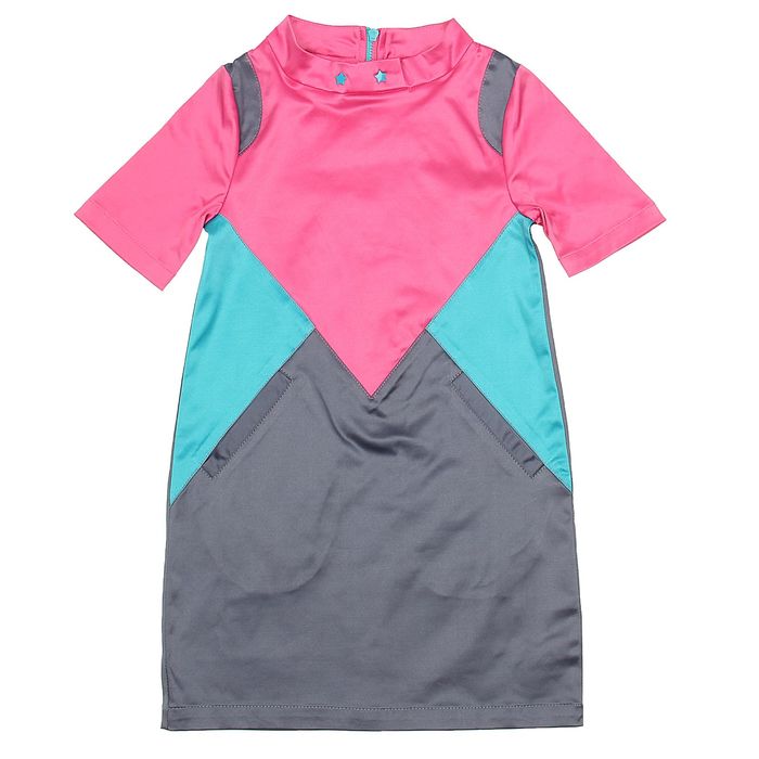 Платье для девочек, рост 122-128 см, возраст 7 лет, цвет розовый