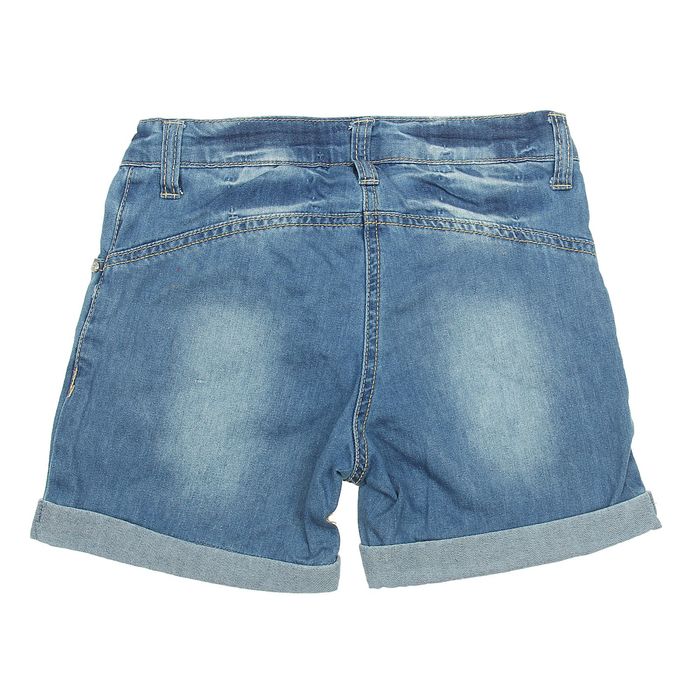 Шорты для девочек, рост 122-128 см, возраст 7 лет, цвет белый