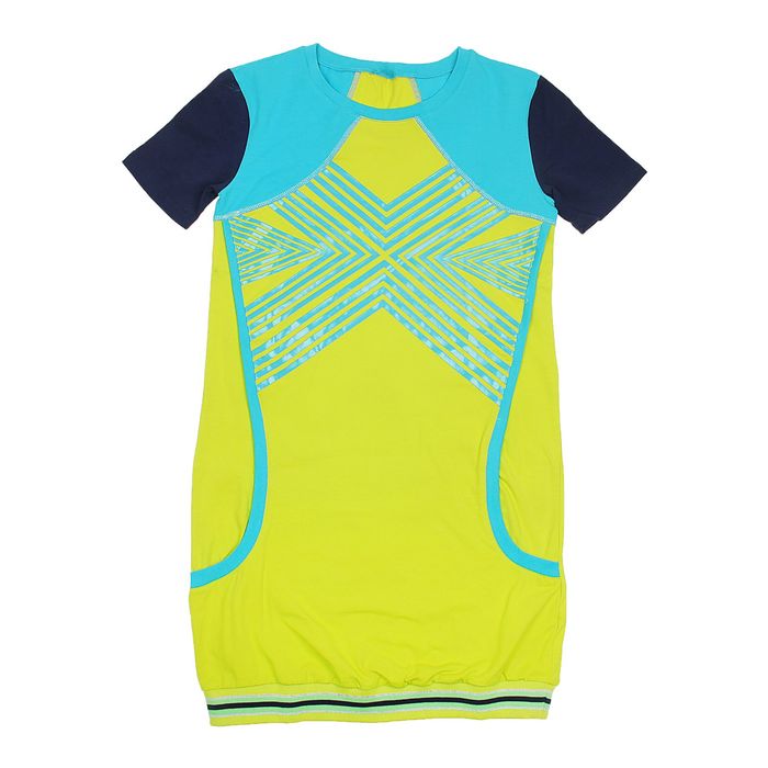 Платье для девочек, рост 164 см, возраст 14 лет, цвет лайм