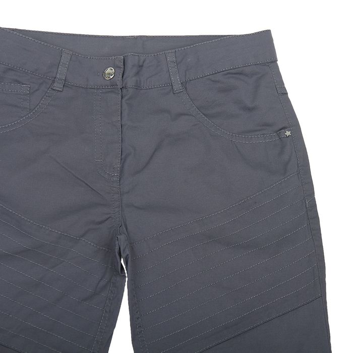 Брюки для девочек, рост 158-164 см, возраст 13 лет, цвет серый