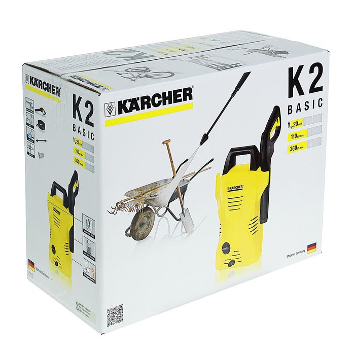 Мойка автомобильная Karcher K 2 Basic, 1.673-159.0, 110 бар, 360 л/ч