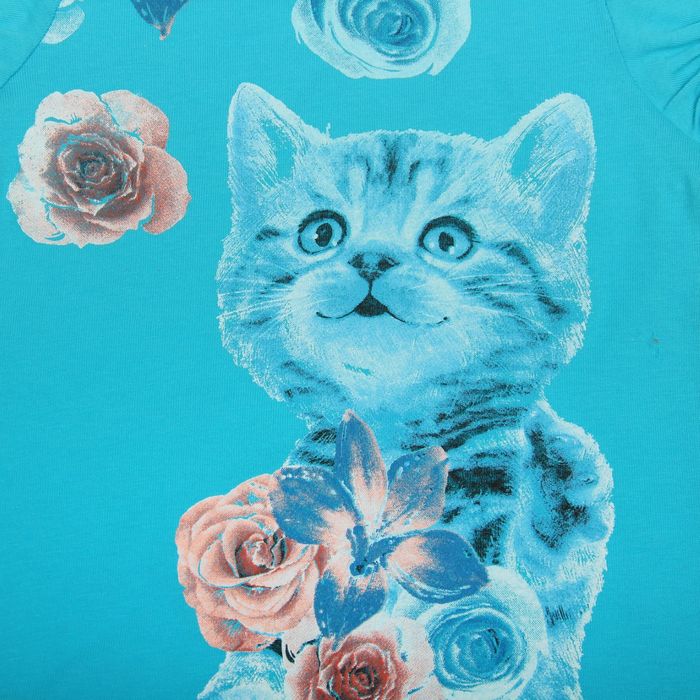 Комплект для девочек (футболка + шорты), рост 86-92 см, возраст 1 год, цвет бирюзовый