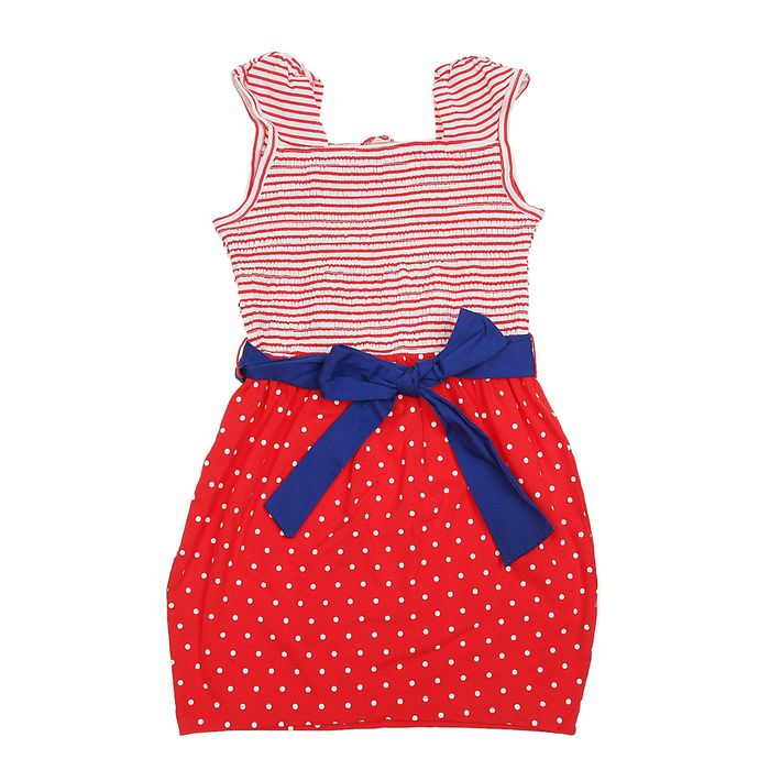 Платье для девочки, рост 140-146 см, цвет красный