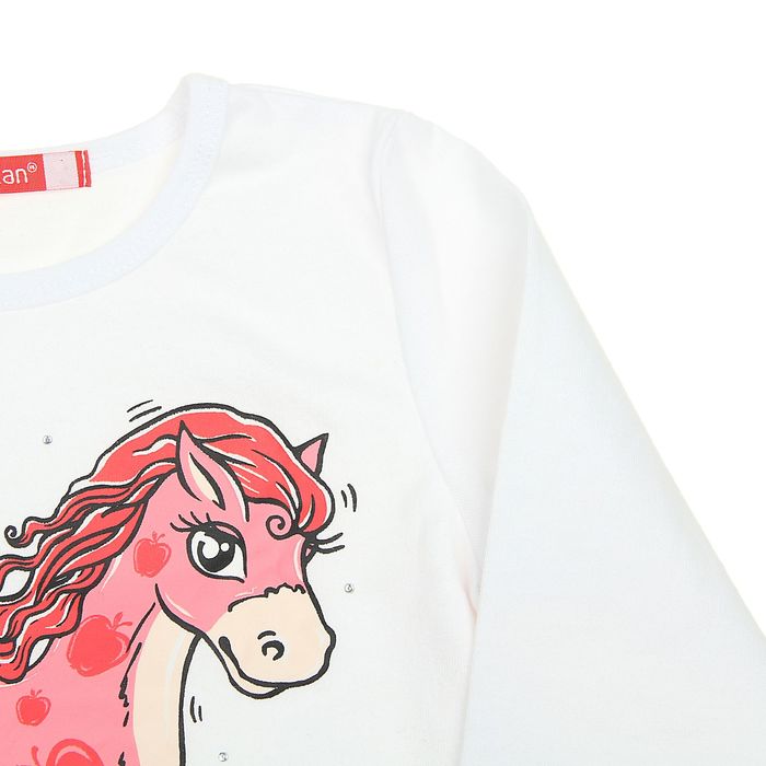 Джемпер для девочек, рост 86-92 см, возраст 1 год, цвет белый