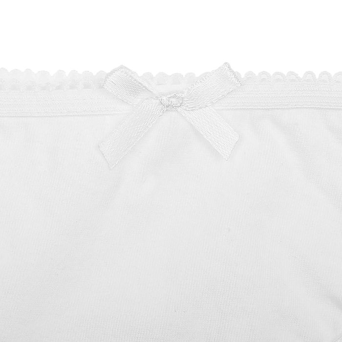 Комплект трусов для девочек 3 шт, возраст 6 лет, цвет белый