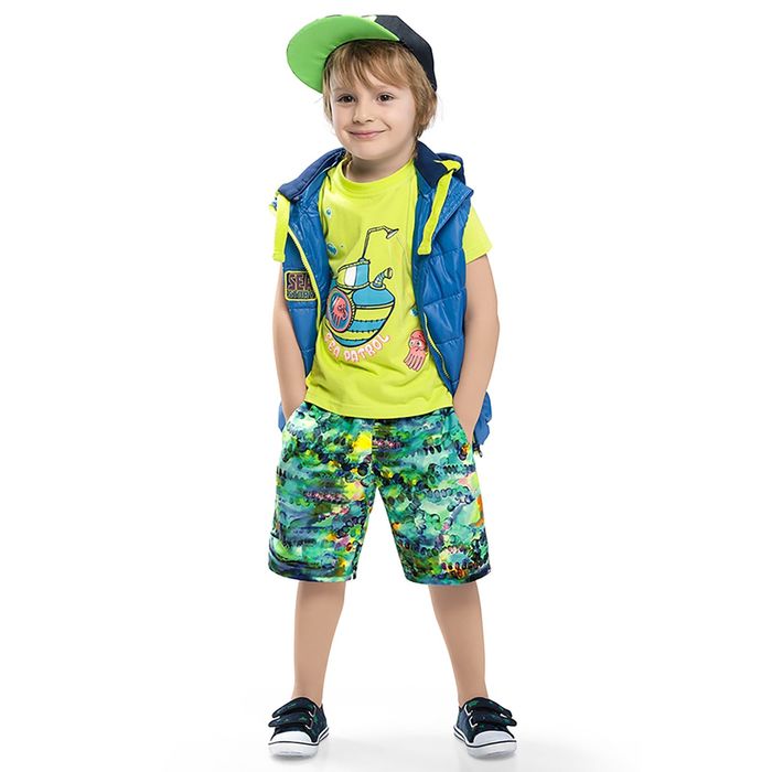 Футболка для мальчиков, рост 86-92 см, возраст 1 год, цвет светло-зелёный