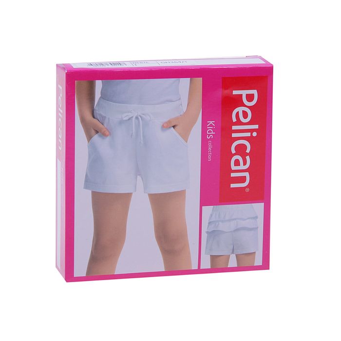 Шорты для девочек, рост 92-98 см, возраст 2 года, цвет белый