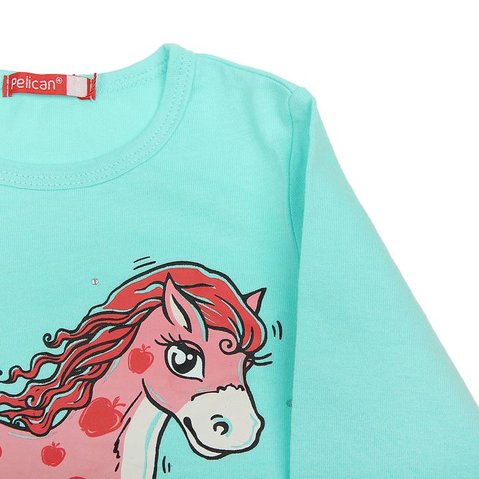 Джемпер для девочек, рост 92-98 см, возраст 2 года, цвет нежно-голубой