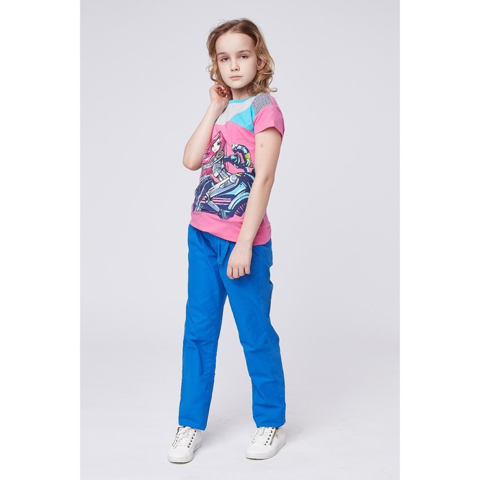 Футболка для девочки, рост 116-122 см, цвет розовый