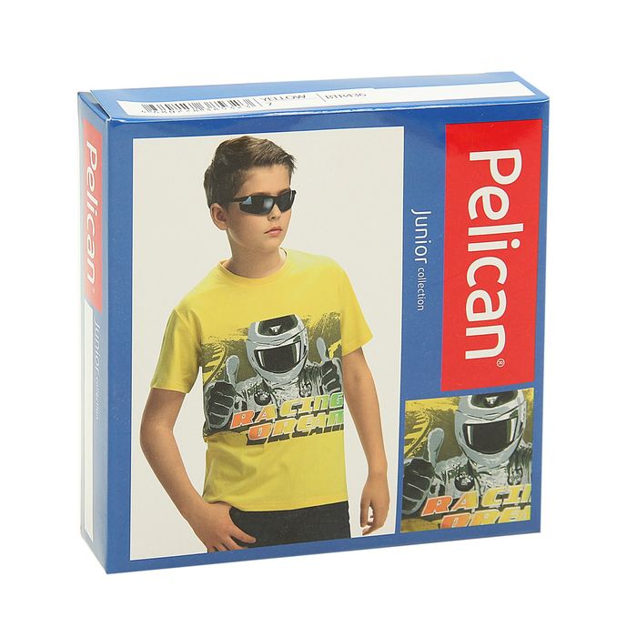 Футболка для мальчиков, рост 122-128 см, возраст 7 лет, цвет жёлтый