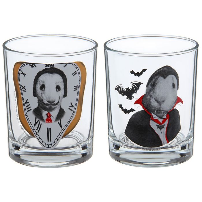 Набор стеклянных стаканов 250 мл "Дали. Дракула", 2 шт