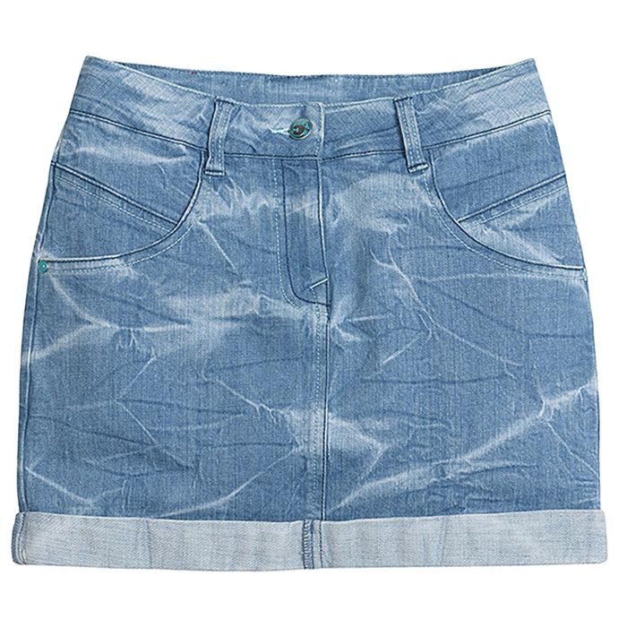 Юбка для девочек, рост 128-134 см, возраст 8 лет, цвет голубой