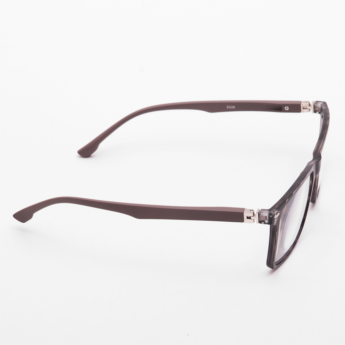 Очки "Прямоугольные" матовые, пластик, цвет МИКС, полный отгиб дужки, +1